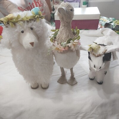 #ad Farm Animals Decorations Sheepduckand Cow $19.79