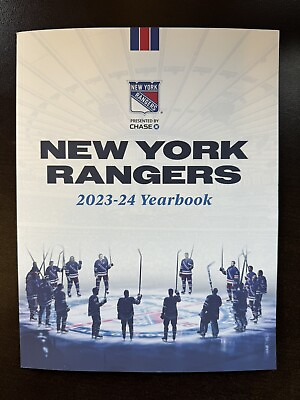 #ad 2023 24 New York Rangers Official Team Yearbook $27.99