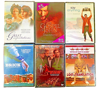 #ad The Gospel of John Lost in Translation Swing Kids Brick Say Anything DVD#x27;s LOT 6 $19.99