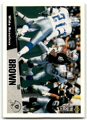 #ad 1996 COLLECTORS CHOICE TIM BROWN OAKLAND RAIDERS #99 $0.99