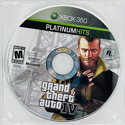 #ad Grand Theft Auto IV GTA 4 Xbox 360 Disc Only Video Game $5.99
