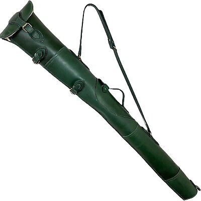 #ad Cowhide Leather Rifle Sling 48 50 Inch Gun Cases for Rifles Slip Bag Shotgun $149.00