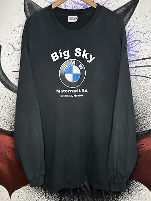 #ad Vintage BMW Motorrad USA Motorcycle Big Sky Montana LS T Shirt XXL $27.00