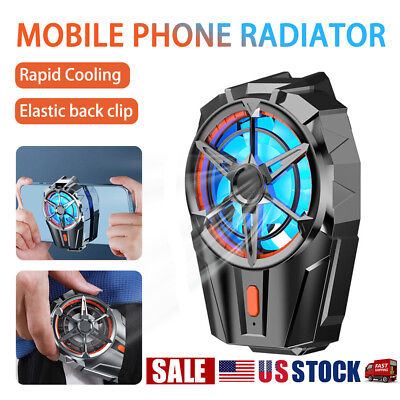 #ad Universal Portable Mobile Phone Cooler Radiator Cooling Fan USB For Gaming Video $9.97