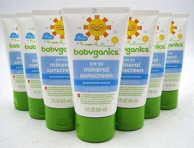 #ad Wholesale Lot of 10 2OZ Babyganics Baby Kids Mineral Sunscreen Lotion SPF 50 $24.95