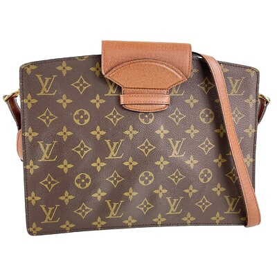 #ad Louis Vuitton Monogram Courcelles Leather Leather Brown Shoulder bag 615 $432.00