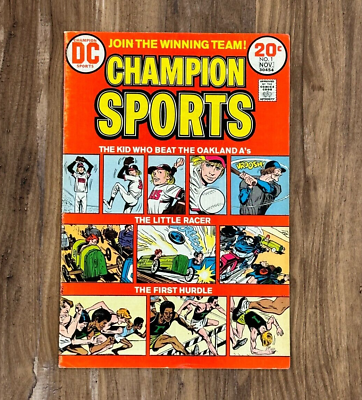#ad Champion Sports #1 The Kid who Beat the Oakland A#x27;s DC Comics 1973 $6.00