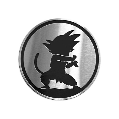 #ad Badge Emblem Goku Dragon Ball Brushed Stainless Steel $45.00