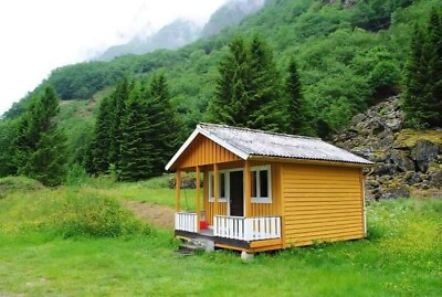 #ad Cabin Plans With Loft DIY Cottage Guest House Building Plan 384 sq ft $29.95