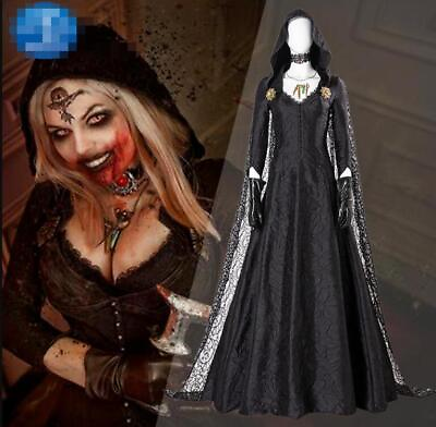 #ad Women#x27;s Halloween RESIDENT EVIL VILLAGE Bela Dimitrescu Cosply Costume Dress NWO $153.63