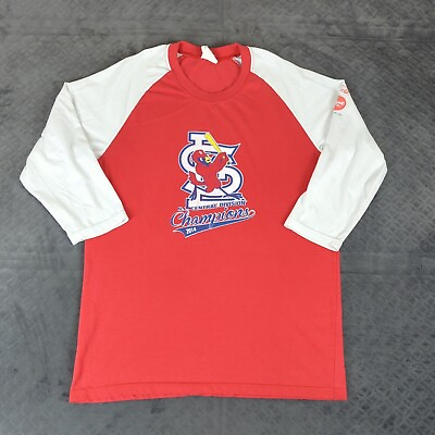 #ad St Louis Cardinals Shirt Adult Medium Red 2014 NL Division Champs SGA $12.50