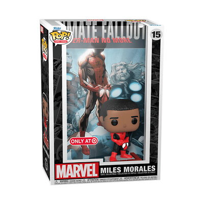 #ad Funko Pop Marvel Comic Cover Miles Morales #15 Target Exclusive FAST SHIPPING ⚡️ $38.99