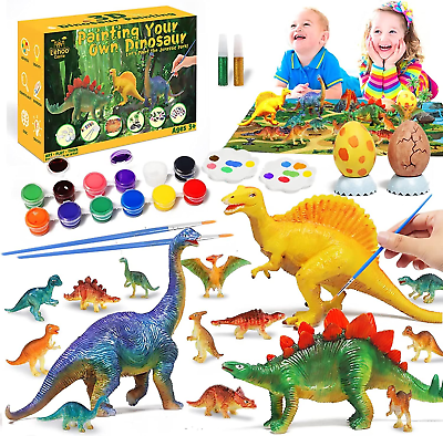 #ad Lehoo Castle Dinosaur Painting Kit Dinosaurs Craft Kits for Kids DIY Dinosaurs GBP 19.68
