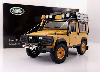 #ad Kyosho 1:18 Land Rover Defender 90 quot;Camel Trophy Lookquot; Yellow 08901CT *DieCast $189.00