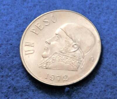 #ad 1972 Mexico Un Peso Fantastic Coin See PICS $6.00