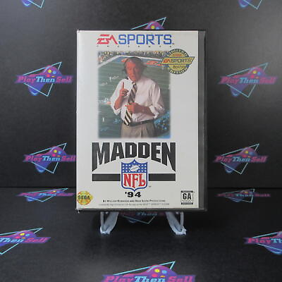 #ad Madden NFL #x27;94 Sega Genesis Playbooks Reg Card Complete CIB See Pics $15.95