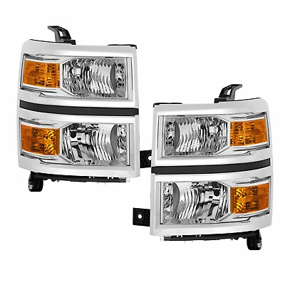 #ad Fit 2014 2015 Chevrolet Silverado 1500 Headlights Signal LeftRight REPLACE Lamp $147.49