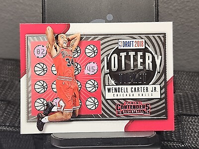 #ad E 2018 19 Panini Contenders Wendell Carter Jr. Lottery Ticket Insert #7 Rookie C $2.10