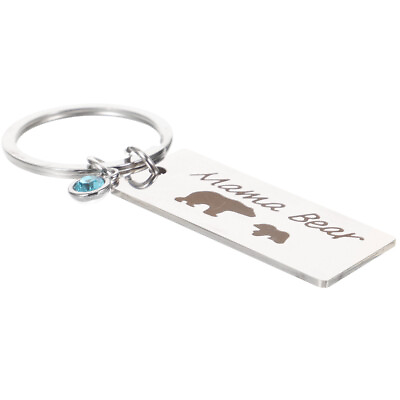 #ad Key Chain Ring Mama Bear Alloy Keychain Sweet Family Mama Bear Jewelry for $7.65
