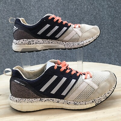 #ad Adidas Running Shoes Womens 7.5 White Blue Peach Adizero Tempo 9 Sneakers CP9499 $18.90
