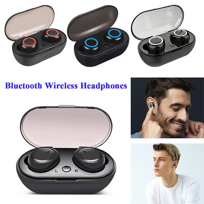 #ad 2 Pair Bluetooth 5.0 Wireless Earphones Earbuds Headset Waterproof Stereo TWS $12.49