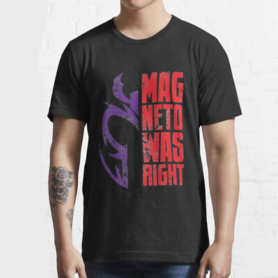 #ad Funny Magneto Was Right T Shirt Unisex Short Sleeve T Shirt Full Sizes S 2345Xl $15.99