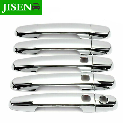#ad For TOYOTA RAV4 2006 2012 Chrome Door Handle With Smart Keyhole Cover Trim $21.84
