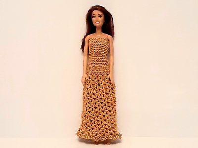 #ad Fits Barbie Dress Gift For Girl Gift For Granddaughter Knit Crochet Handmade C $13.95