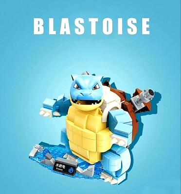 #ad ✅ Official Pokémon Blastoise Building Blocks Set 385Pcs Creative DIY Fun Toy NEW $49.97