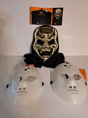 #ad New Gold Demons Of Metal Mask Bonus; 2 Goalie Masks $9.87
