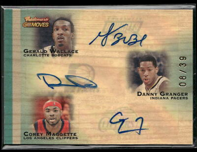 #ad G Wallace D Granger C Maggette 2007 08 Trademark Moves # 6 39 Auto Triple Ink $24.95