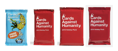#ad 🔥Cards Against Humanity Food Pack amp; 2012 2013 2014 Holiday Pack FAST SHIPPING $5.99