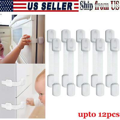 #ad Child Toddler Baby Cupboard Cabinet Safety Locks For Door Drawer Fridge Kids $7.99