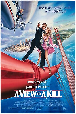 #ad A View to a Kill James Bond 007 Movie Poster Roger Moore US Version #2 $24.99
