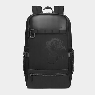#ad New Backpack Men 15.6inch Laptop Fashion Waterproof Anti theft Travel Bag Dragon $70.80