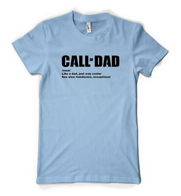 #ad Call Of Dad Gaming Like A Dad Just Way Cooler Personalised Unisex Adult T Shirt GBP 14.49