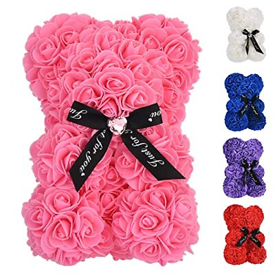 #ad EE Rose Bear Flower Bear with Box Rose Teddy Bear Gifts for Her Mom Mother $32.42
