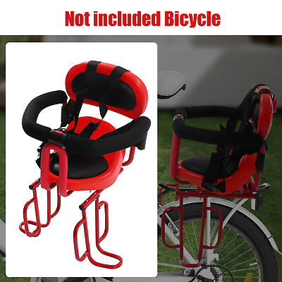 #ad Safety Child Baby Kids Bike Bicycle Cycle Rear Seat Chair Carrier With Handrail $39.91