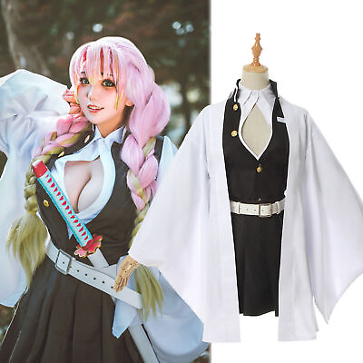 #ad For Demon Slayer Kimetsu no Yaiba Kanroji Mitsuri Cosplay Costume Kimono Suit US $32.99