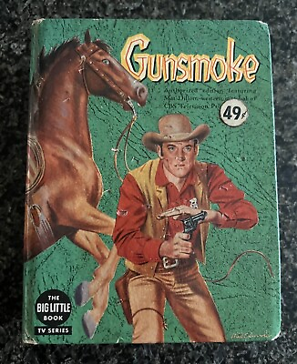 #ad Gunsmoke Big Little Book 1958 TV Series Fine Condition Vintage $29.99