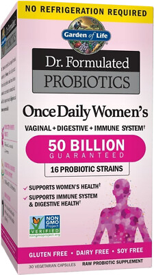 #ad Garden of Life Dr. Formulated Women#x27;s 50 Billion Probiotics 30 Caps Ex 04 24 $9.56