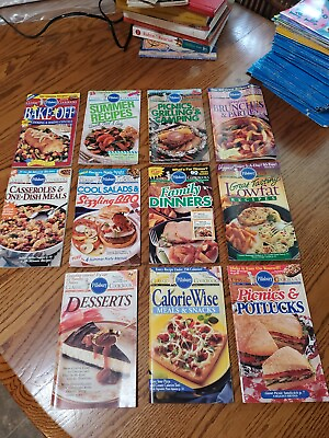 #ad Lot of 11 1992 to 1994 Pillsbury Classic Cookbooks Party Fun HOLIDAY SUMMER $12.50