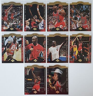 #ad 1996 Upper Deck Michael Jordan quot;A Cut Abovequot; COMPLETE SET 10 Cards Rare AU $74.80