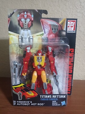 #ad Transformers Titans Return HOT ROD Firedrive Deluxe Class New Sealed 2016 $39.99