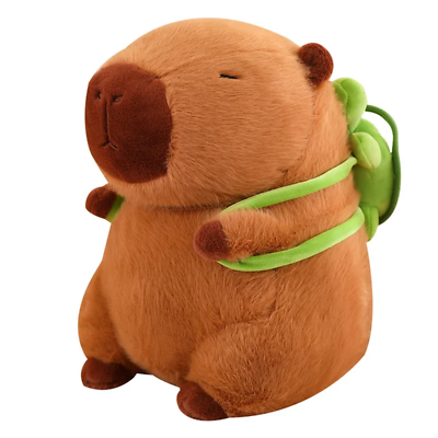 #ad Cute Capybara with Backpack Plush Toys Sitting Lovely Cartoon Animals Stuffed Do $20.11