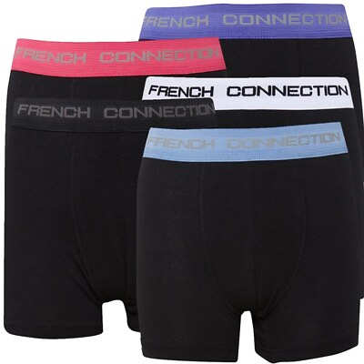 #ad French Connection Boys Five Pack Boxers Black Free Shipping GBP 35.99