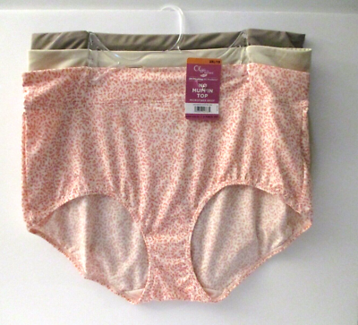 #ad Olga by Warners brief panties no muffin top microfiber 3 pair plus size 3XL 10 $22.99
