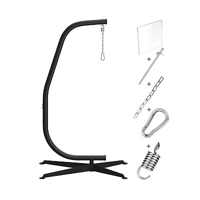 #ad GREENSTELL Hammock Swing Stand Hanging C Stand with Buckle and Spring Hook ... $133.75