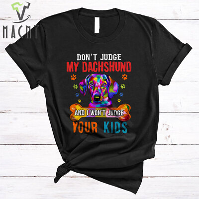 #ad Don#x27;t Judge My Dachshund I Won#x27;t Judge Your Kids Watercolor Dog Paws ShirtMug $14.36
