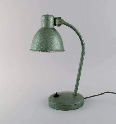 #ad Adjustable desk lamp in original mint green lacquer. Industrial design. $300.00